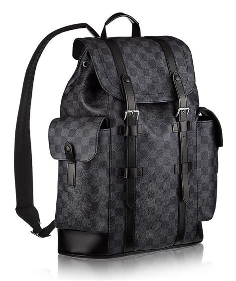 black lv backpack men's.